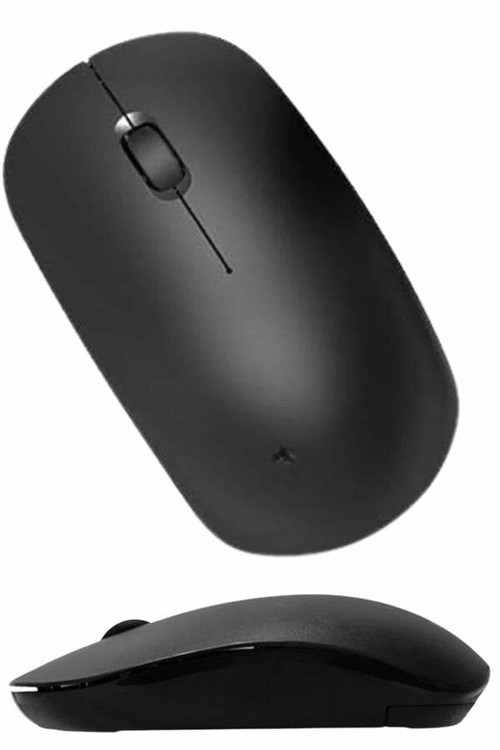 Kablosuz Siyah Mouse: 1600 DPI Yüksek Hassasiyetli Ergonomik Tasarım