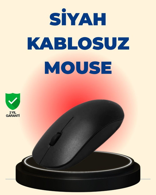Sessiz ve Ergonomik USB Bağlantılı DPI Ayarlı Mouse - Sessiz Çalışma, Hassas Kontrol ve Uzun Pil Ömrü