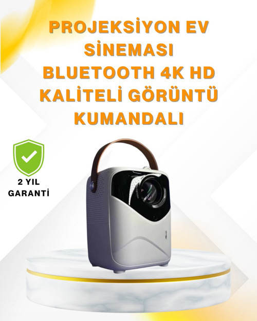 Ultra HD Taşınabilir Projektör – Ev Sineması Deneyimi İçin 1920x1080 Görüntü Kalitesi