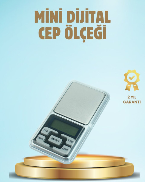 300 Gr Hassas Cep Terazisi Mavi Işıklı LCD Ekranlı Dijital Terazi