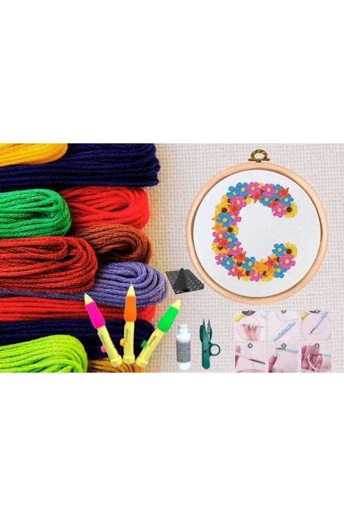 Punch Seti Nakış Seti Kasnaklı DIY Seri 62 - Kendin Yap İçin Eksiksiz Başlangıç Paketi