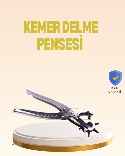 6 Fonksiyonlu Deri Delme Pencesi - Profesyonel Kemer Delici ve Ayakkabı Tokası Tamir Cihazı