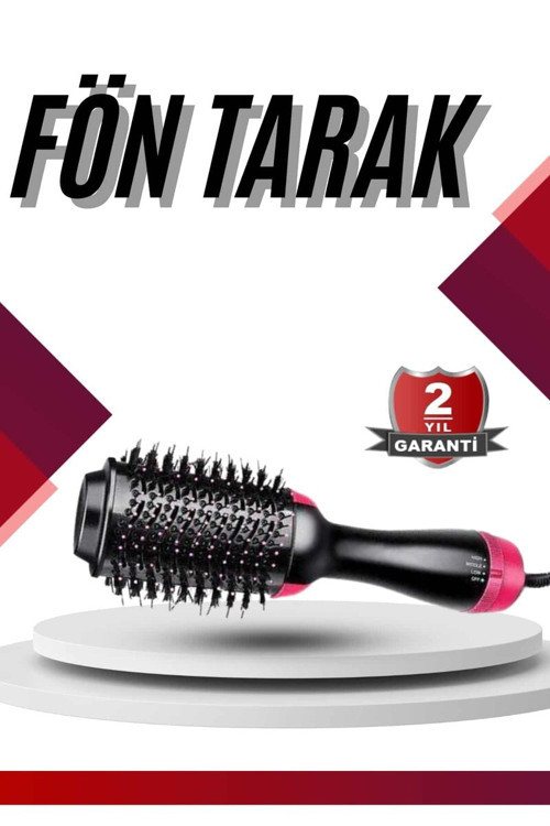 1200W İyonlu Saç Düzleştirici Fön Tarak - Parlak ve Kabarmayan Saçlar