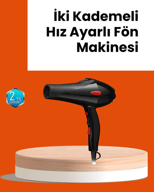 Profesyonel Saç Kurutma Makinesi - 2200W Hızlı Kurutma ve Şekillendirme