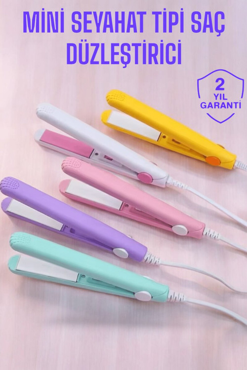 Taşınabilir Mini Saç Düzleştirici - Seyahat Dostu Seramik Kaplama 16cm