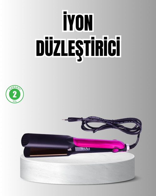 Profesyonel İyon Teknolojili Saç Düzleştirici – 220°C Hızlı Isınma, LED Ekran ve Seyahat Dostu
