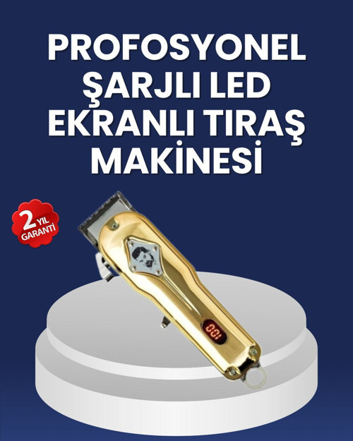Ergonomik Hafif Taşınabilir Profesyonel Tıraş Makinesi - 300 Dakika Kesintisiz Kullanım
