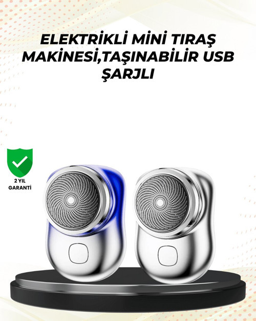 Mini Tıraş Cihazı - Cep Boyu, Su Geçirmez ve 6600 RPM Performans