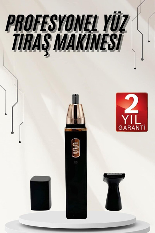 Şarjlı Kulak Burun Tıraş Makinesi 3 Başlıklı Taşınabilir Uzun Ömürlü