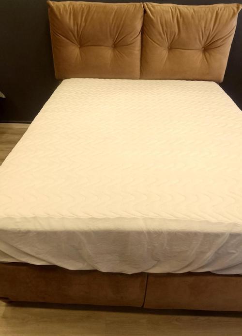 ALEZ Fitted 90176 Model Full Kenar Yatak koruyucu Lastikli 100x200 Pamuk Beyaz El Yapım