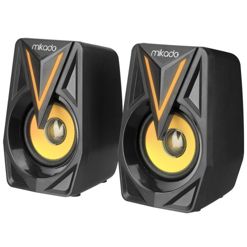 6W 2.0 RGB Oyuncu Hoparlörü MD-S23 Glare - USB Siyah Kasa Speaker