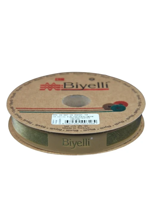 Biye Simli Katlı Ta 2 cm 25 Metre - Kaliteli Dikiş ve Dekorasyon Malzemesi
