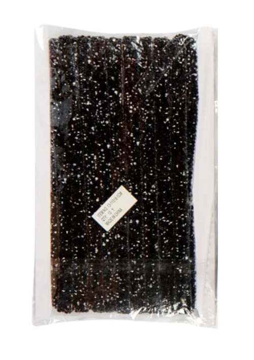 Silikon Yapışkanlı Taş Siyah - 2 cm 5 Metre - Yüksek Kaliteli El İşleri Malzemesi