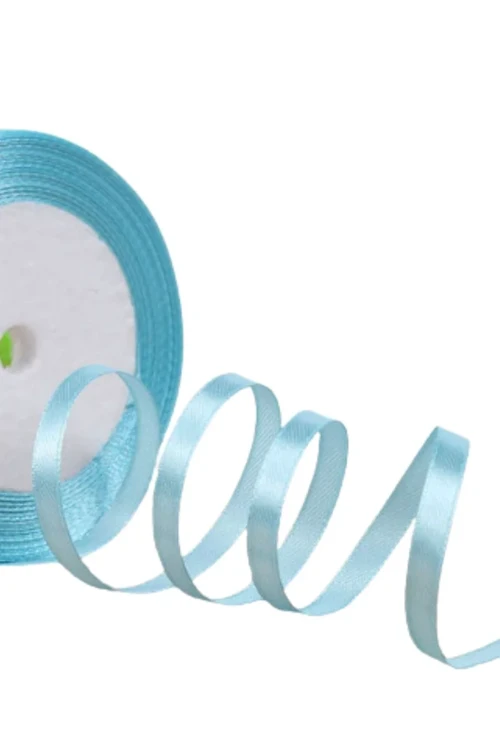 6 mm Saten Kurdele (Mint) 2 Metre - El Sanatları ve Dekorasyon İçin Şık Çözüm