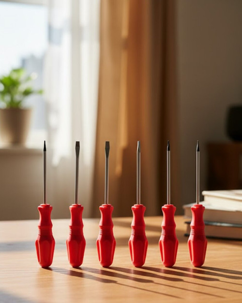 7li Tornavida Seti - Düz ve Yıldız Uçlu Ergonomik Tornavidalar
