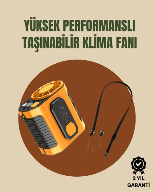 Turbo USB Şarjlı Taşınabilir Fan - 3 Modlu, Sessiz ve Hafif