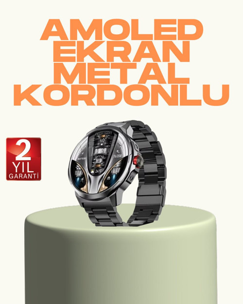 SW80 Akıllı Saat - IP68 Su ve Toz Dirençli, Android iOS Uyumlu, Sağlık Takibi