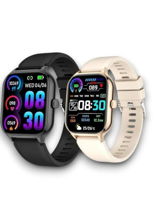 HK 9 Mini Pembe Akıllı Saat - Çağrı Fonksiyonlu, AI Asistanlı ve 1.75" Ekranlı