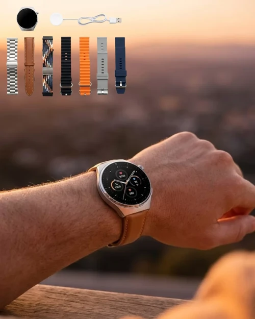 7 Kordonlu Akıllı Saat Bluetooth Spor Takip ve Sağlık Arayüzü