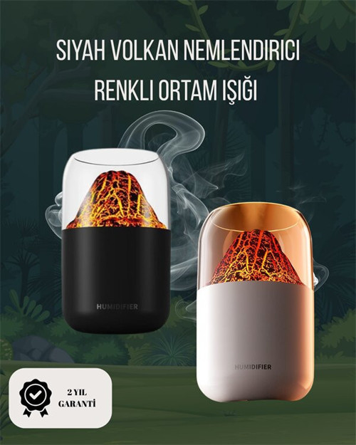 Alev Efektli Ultrasonik Difüzör 280ml Aroma Nemlendirici