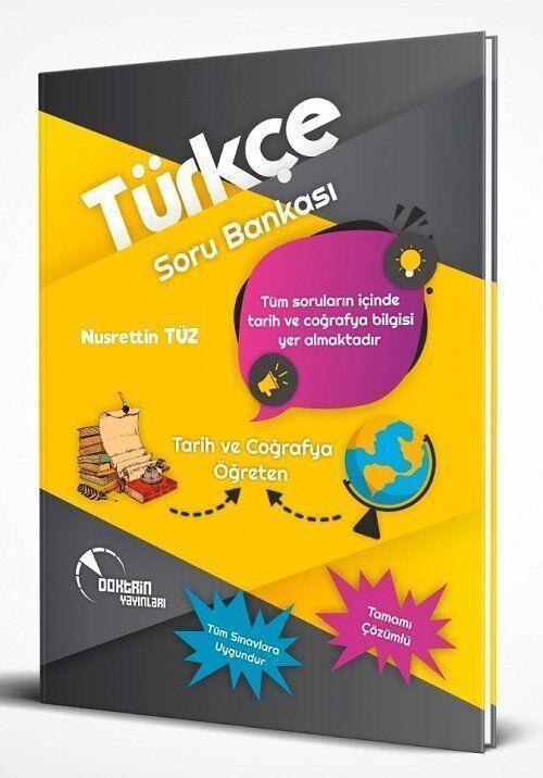 Tarih ve Coğrafya Öğreten Çözümlü Türkçe Soru Bankası Doktrin Yayınları