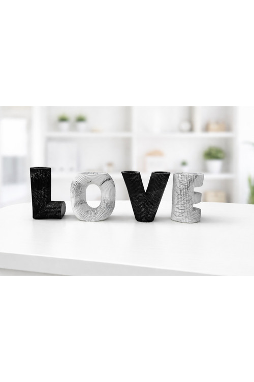 Love(Aşk) Dekoratif Vazo Seti