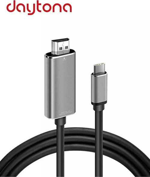 Hc-01 Type-C To 4K Ultra Full Hd HDMI Usb-C Tak Çalıştır Görüntü Aktarım Kablosu