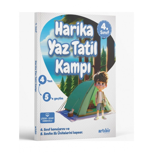 Artıbir Yayınları 4. Sınıf Harika Yaz Tatili Kitabı 5. Sınıfa Geçiş İçin 104 Sayfa