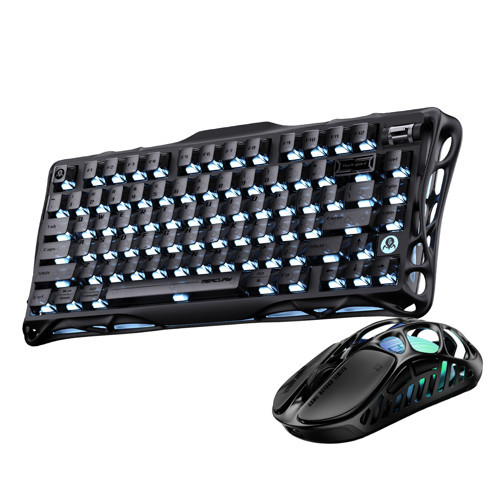 Mercury K1 Mekanik Gaming Klavye ve X Kablosuz Optik Mouse Seti, Stealth Black