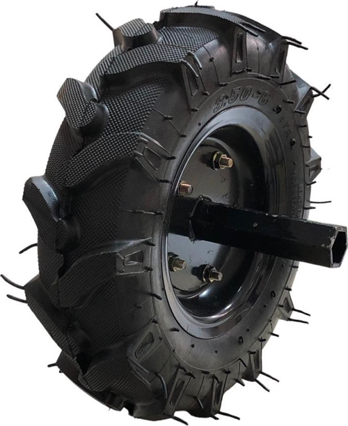 Çapa Makinesı Teker Takımı 4.00 X 80 27 mm Sabit Aks Greentech