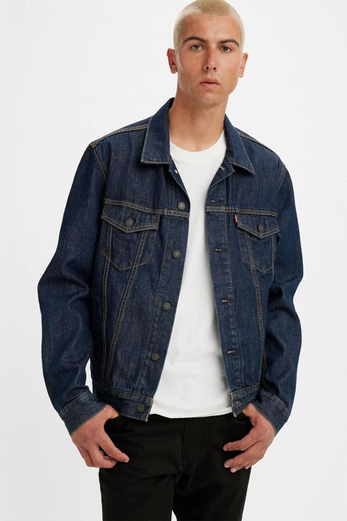 Erkek Denim Ceket: Klasik, Regular Fit, Uzun Kol, Günlük Kullanım