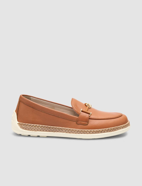 Renano %100 Hakiki Deri Taba Kadın Loafer