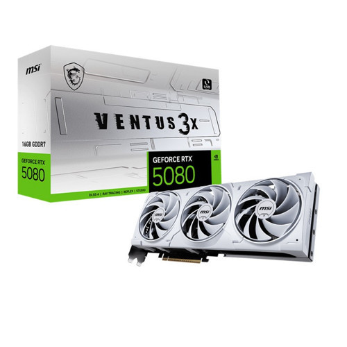 GEFORCE RTX5080 16G VENTUS 3X OC WHITE 256BIT 1XHDMI 3XDP EKRAN KARTI