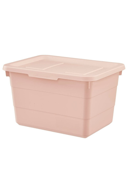 Saklama Kutusu Kapaklı 19X26X15 Cm Düzenleme Kutusu Saklama Kabı Pembe Düzenleyici