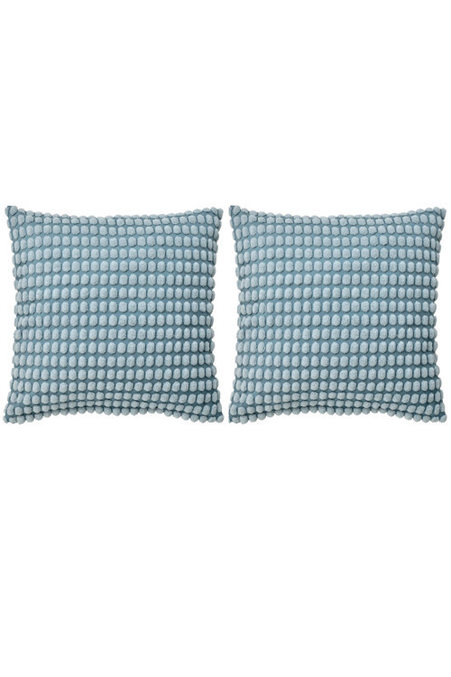 2 Adet Kırlent Kılıfı 50X50 Cm Fermuarlı İkea 2'Li Set Minder Kılıf Açık Mavi İçi Dahil Değildir