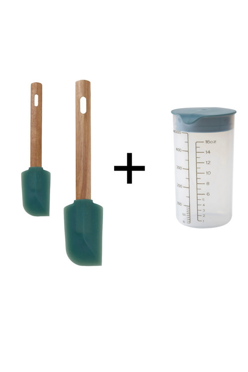 Bäckrödıng 2'Li Büyük Spatula Ve Standardmatt Ölçü Kabı Seti