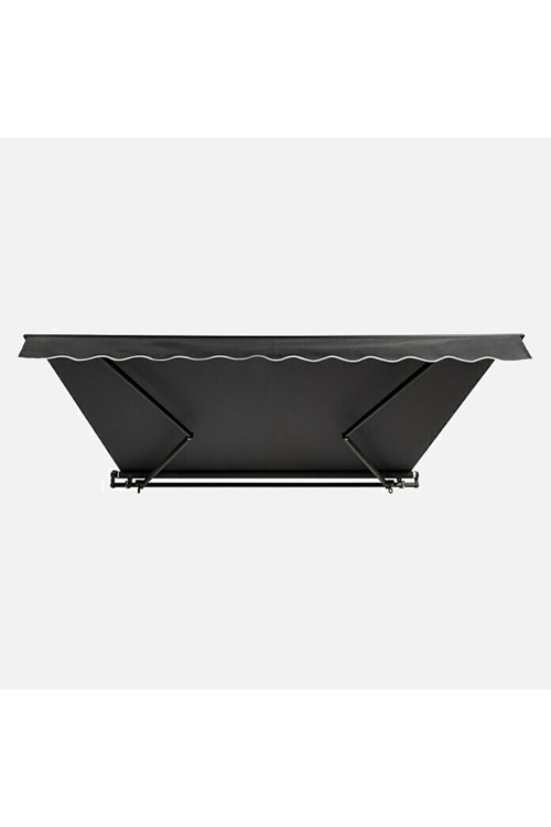 Polyester Tente Antrasit 400X250 Cm (Balkon Ve Teras Için, Güneş Koruyucu, Demonte)