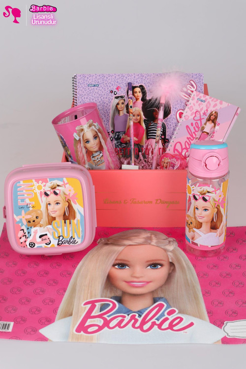 DEKOMUS ÖZEL KUTULU BARBIE'NİN YAZ SERÜVENİ KIRTASİYE OKUL SETİ YENİ KOLEKSİYON
