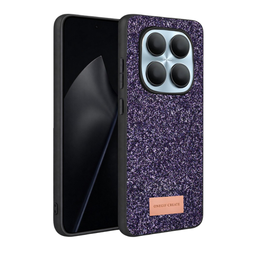 Xiaomi Redmi Note 15 4G Bright Simli Kapak - Derin Mor