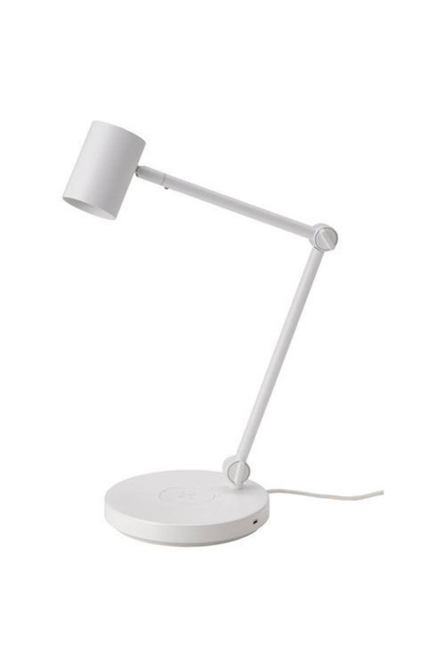 Kablosuz Şarjlı Çalışma Lambası, Beyaz, Abajur Gnş: 7 Cm Yükseklik: 67 Cm Taban Çapı: 21 Cm