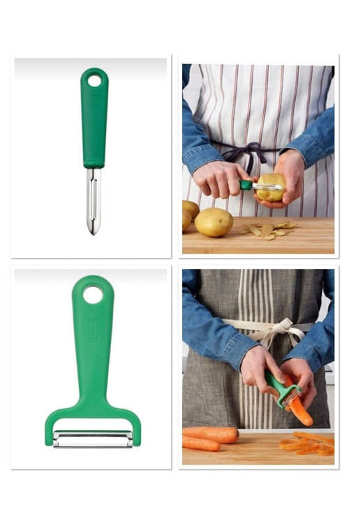 Düz Patates Soyacağı + Yan Soyacak Küçük Boy
