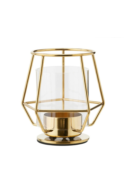 Pärlband Tealight Mumluk, Sarı, 10 Cm