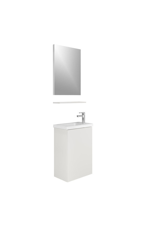 Minimalist 50 Cm Beyaz Banyo Dolabı Takımı 610100201205