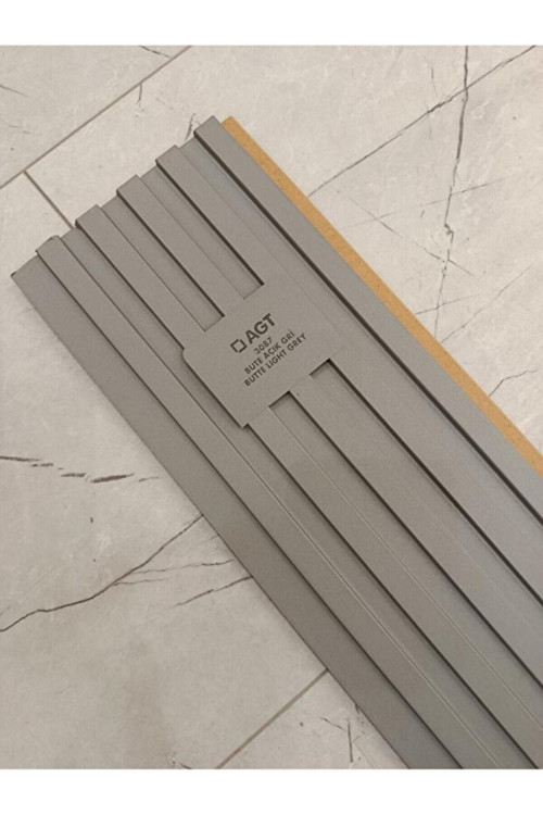 Lb 3783 Bute Açık Gri Dekor Profil Duvar Lambri