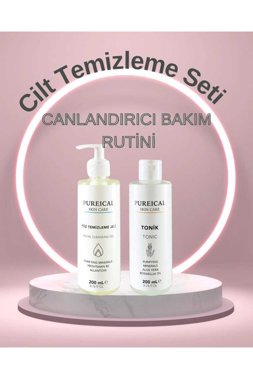 Cilt Temizleme Seti, Yüz Temizleme Jeli Ve Tonik