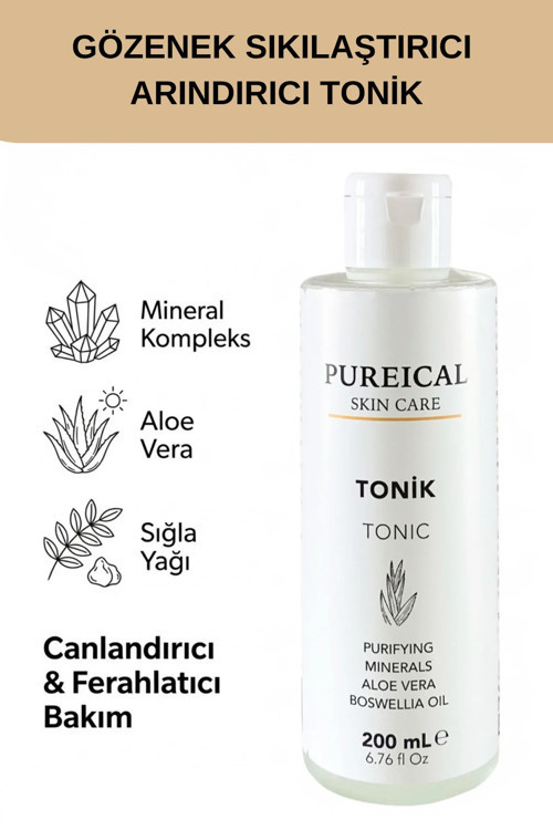 Tonik 200 Ml, Mineral Kompleks, Aloe Vera & Sığla Yağı İle Canlandırıcı & Ferahlatıcı Bakım