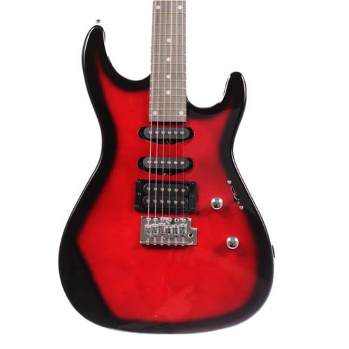 AEG09-RD Transparent Wine Red Burst Elektro Gitar