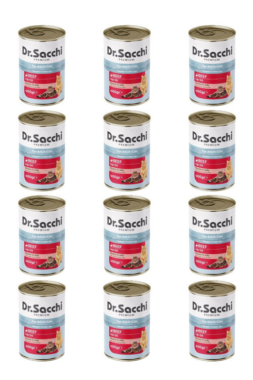 yetişkin kedi-sığır etli 400gr x 12 adet