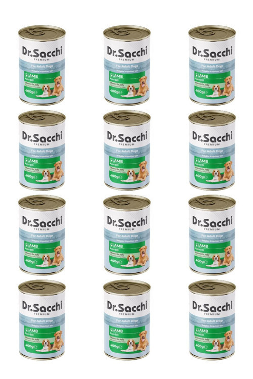 yetişkin köpek-kuzu etli 400gr x 12 adet