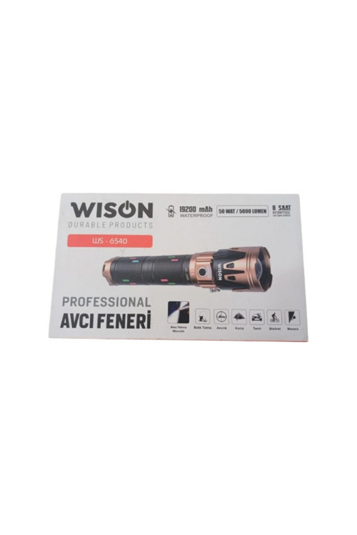 Ws-6540 Profesyonel Yakıcı Özellikli 50W – 5000 Lümen – 19200 Mah – Zoomlu & Type-C Şarjlı